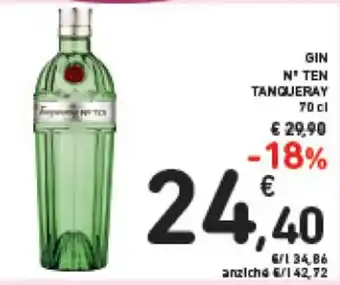 Spazio Conad GIN N' TEN TANQUERAY 70 cl offerta