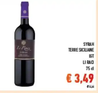SYRAH TERRE SICILIANE 75 cl