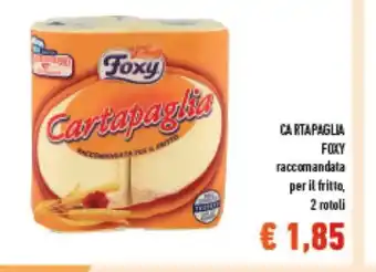 Spazio Conad CARTA PAGLIA FOXY 2 rotoli offerta