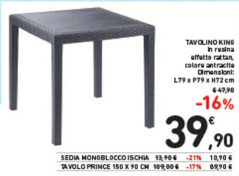 Spazio Conad TAVOLINO KING offerta