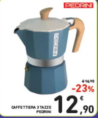 CAFFETTIERA 3 TAZZE PEDRINI