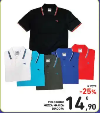 POLO UOMO MEZZA MANICA DIADORA