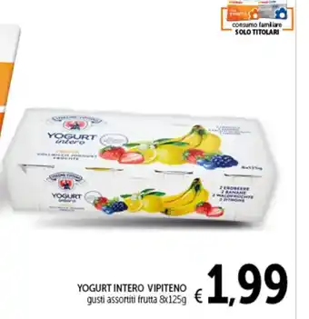 Spazio Conad YOGURT INTERO VIPITENO 8x125g offerta
