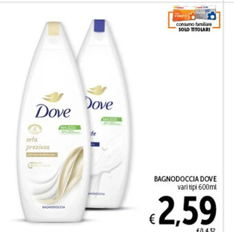 Spazio Conad BAGNODOCCIA DOVE vari tipi 600ml offerta