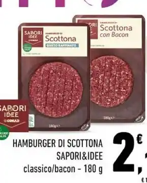 Conad Conad hamburger di scottona offerta