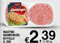 Sigma Martini hamburger di pollo offerta