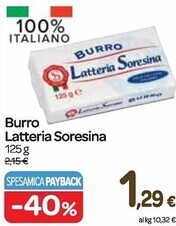 Carrefour Express Latteria soresina burro offerta