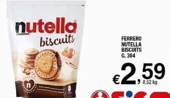 Sigma Ferrero nutella biscuits offerta