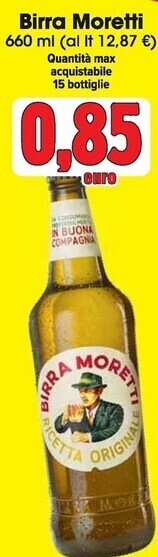 Carrefour Express Moretti birra offerta