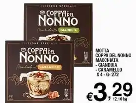 Sigma Nestlè motta coppa del nonno macchiata - gianduia - caramello x 4 offerta
