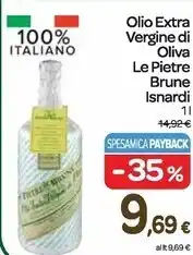 Carrefour Express Isnardi olio extra vergine di oliva le pietre offerta