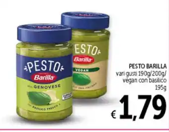 Spazio Conad PESTO BARILLA 190g/200g offerta
