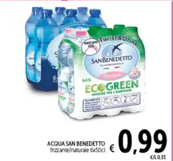 Spazio Conad ACQUA SAN BENEDETTO 6 x 50 cl offerta