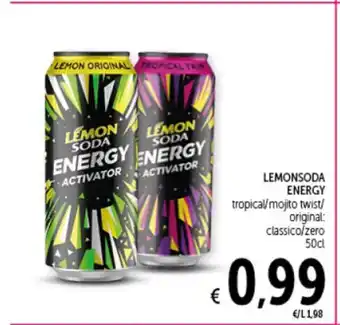 LEMONSODA ENERGY 50 cl