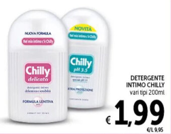 Spazio Conad DETERGENTE INTIMO CHILLY vari tipi 200ml offerta
