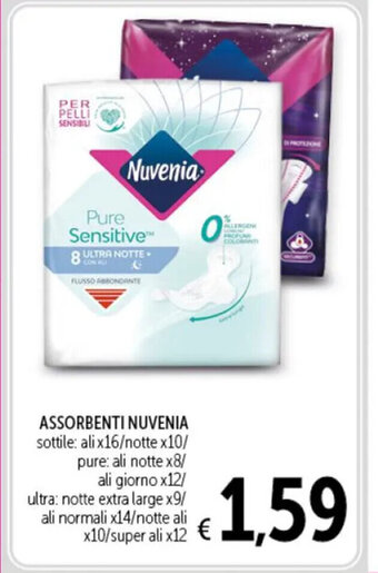 Spazio Conad ASSORBENTI NUVENIA offerta