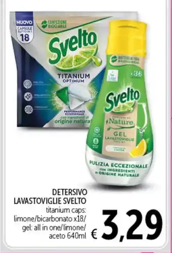 Spazio Conad DETERSIVO LAVASTOVIGLIE Svelto 640ml offerta