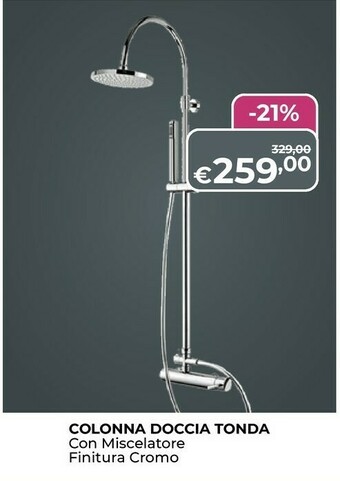 Bagni e pavimenti Colonna Doccia Tonda offerta