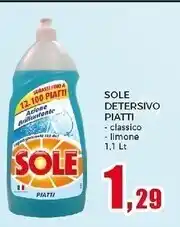 Happy Casa Sole detersivo piatti offerta