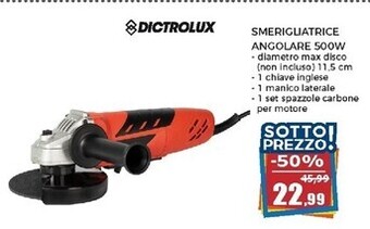 Dictrolux smerigliatrice angolare 500w