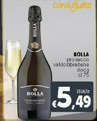 Deco Supermercati Bolla - Valdobbiadene Prosecco Superiore DOCG 750 G(ml) offerta