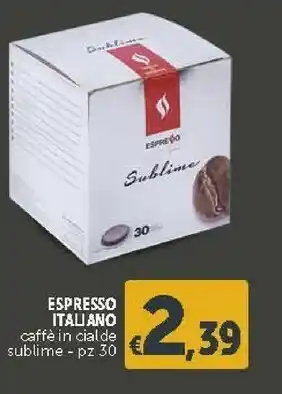 Deco Supermercati Espresso Italiano Caffe In Cialde Sublime offerta