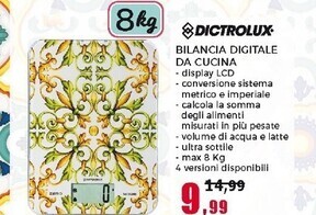 Dictrolux bilancia digitale da cucina