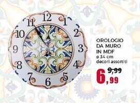 Happy Casa Orologio da muro in mdf offerta