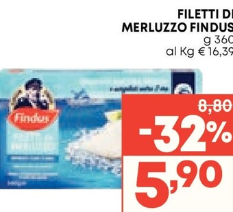 Pam Findus filetti di merluzzo offerta