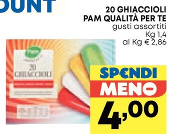 Pam Pam 20 ghiaccioli qualita per te offerta