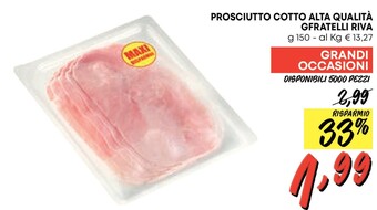 Pam Fratelli riva prosciutto cotto alta qualita offerta