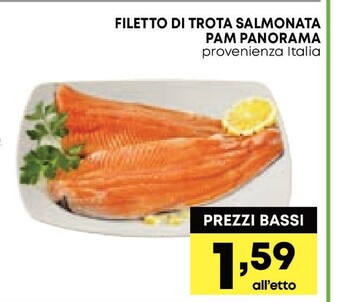 Pam & panorama filetto di trota salmonata