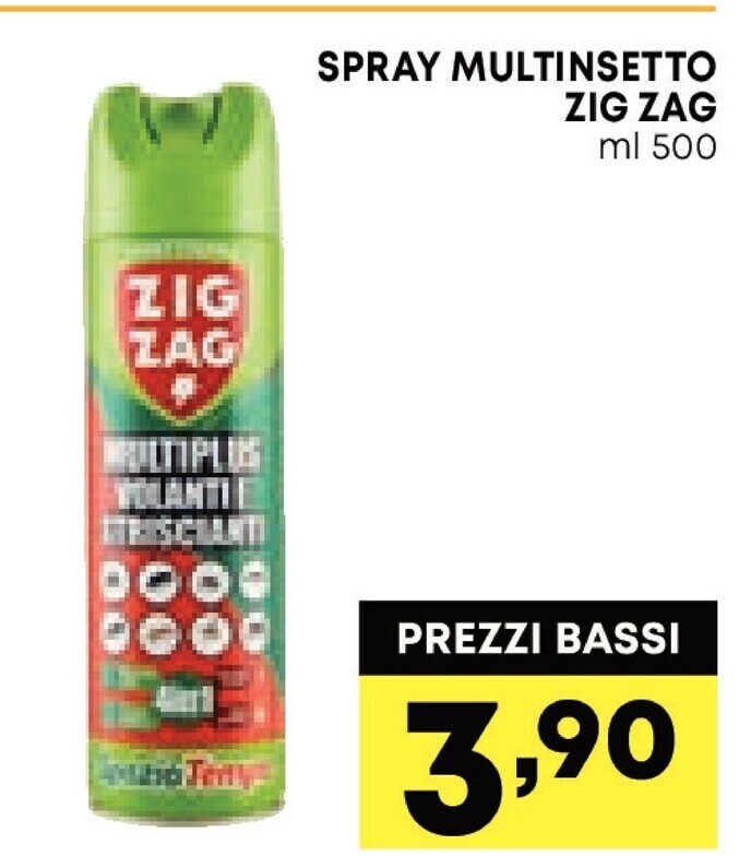 Zig zag spray multinsetto offerta di Pam