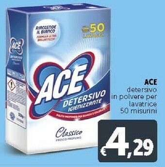 Deco Supermercati Ace Detersivo In Polvere Per Lavatrice offerta