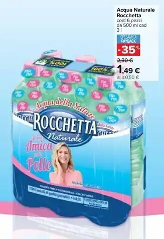 Rocchetta acqua naturale