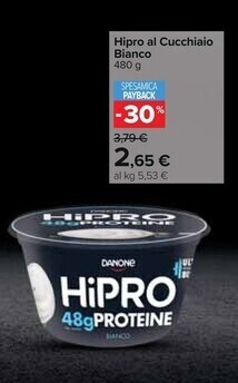 Carrefour Iper Danone hipro al cucchiaio offerta