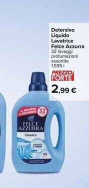 Felce azzurra detersivo liquido lavatrice
