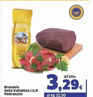 Sigma Pedranzini - bresaola della valtellina i.g.p. offerta