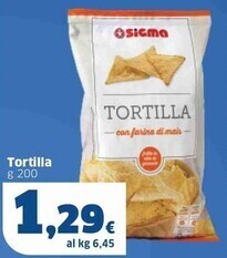 Sigma Sigma tortilla offerta