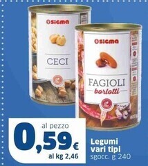 Sigma Sigma legumi offerta