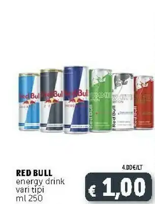 Deco Supermercati Red bull Energy Drink 250 G(ml) offerta