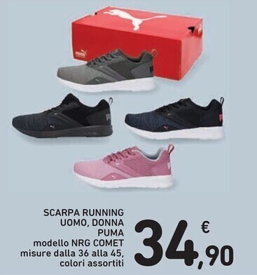 Spazio Conad Puma scarpa running uomo donna offerta