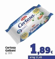 Sigma Galbani certosa offerta