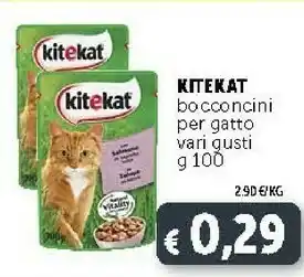 Deco Supermercati Kitekat Bocconcini Per Gatto 100 G offerta