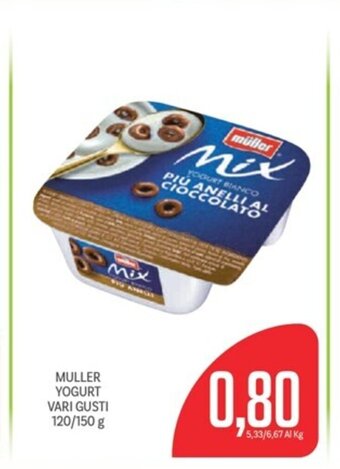 Supermercati Piccolo MULLER YOGURT VARI GUSTI 120/150 g offerta