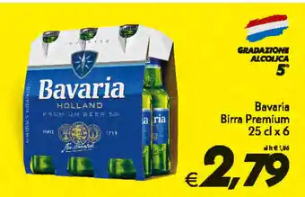 Iper Super Conveniente Bavaria Birra Premium 25cl x 6 offerta