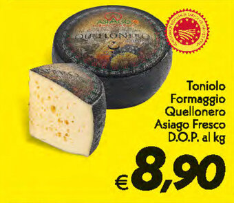 Toniolo Formaggio Quellonero Asiago Fresco D.O.P.