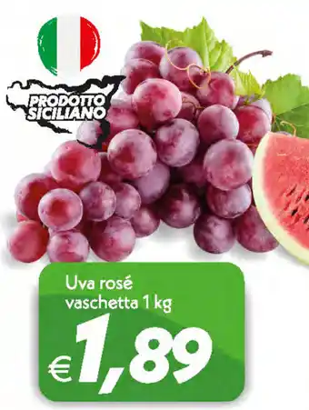 Iper Super Conveniente Uva rosé vaschetta 1kg offerta
