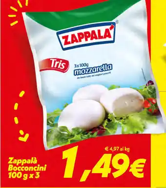 Iper Super Conveniente Zappalá Bocconcini 100g x 3 offerta