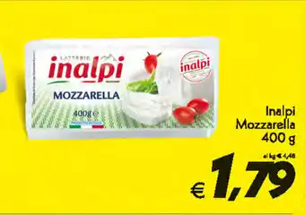 Iper Super Conveniente Inalpi Mozzarella 400g offerta